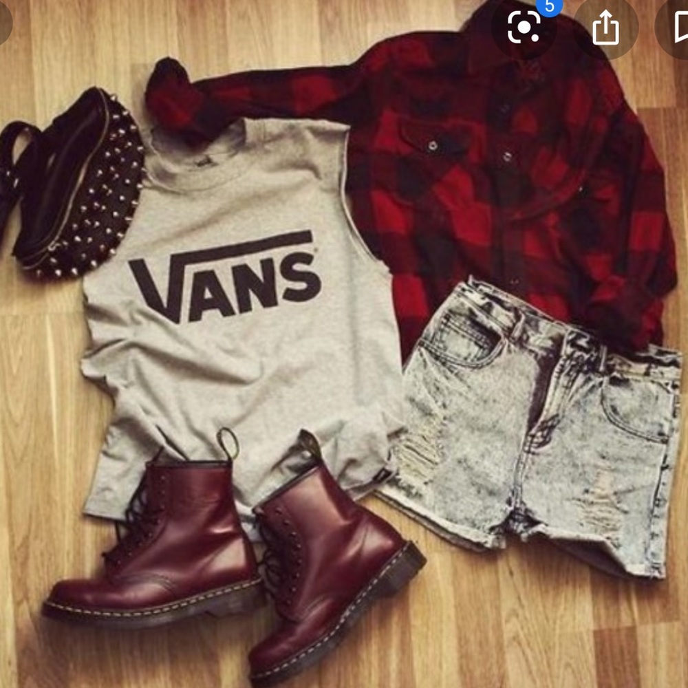 Vans Red Flannel - Picture 1 of 3